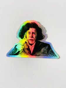 Mountain Portrait Sticker - Fran Lebowitz