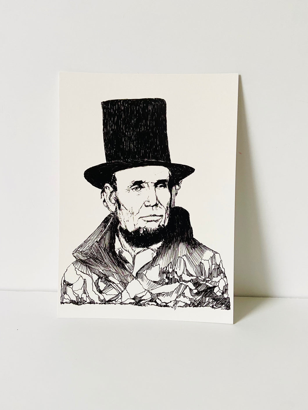 Mountain Portrait Print - Abraham Lincoln