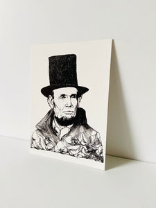 Mountain Portrait Print - Abraham Lincoln