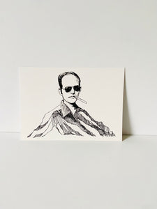 Mountain Portrait Print - Hunter S. Thompson