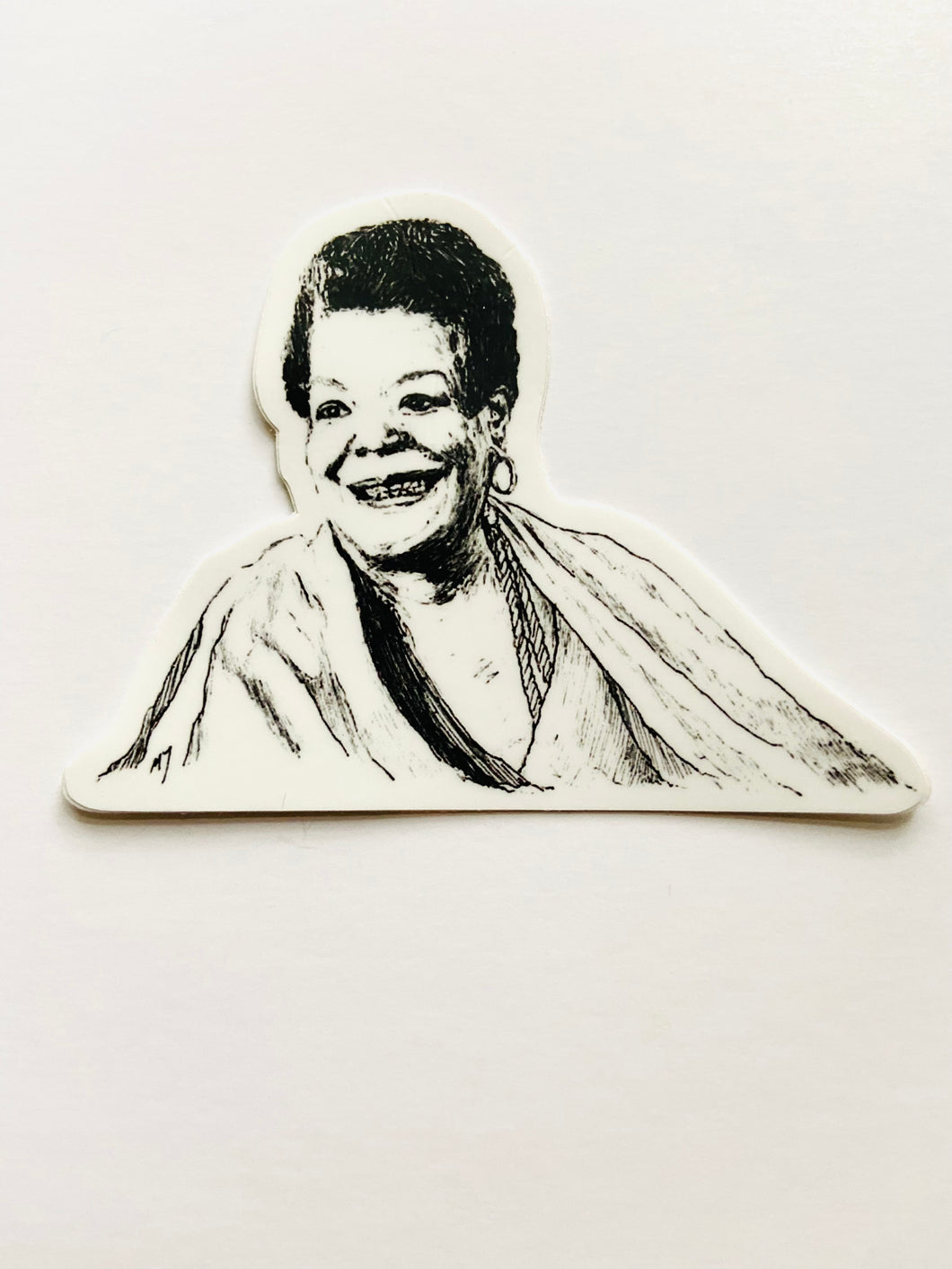 Mountain Portrait Sticker - Maya Angelou