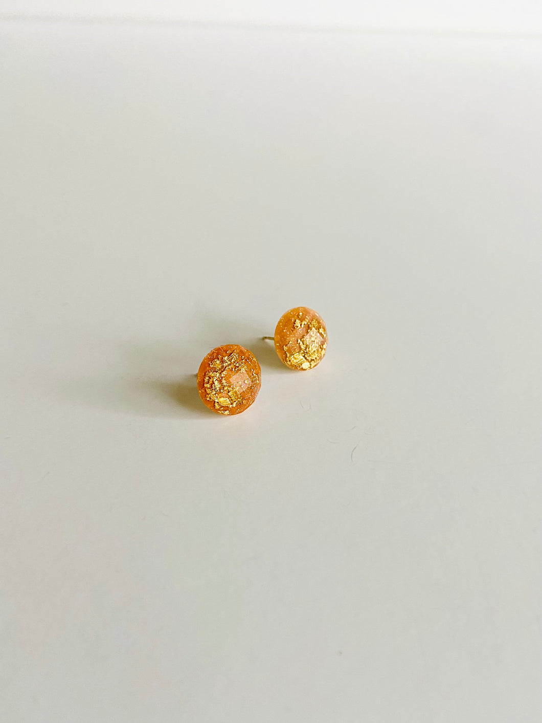 Stud Earrings - Neutrals with Gold Flecks