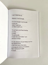 Load image into Gallery viewer, &#39;Release&#39; Poetry Book - &#39;words on loss &amp; love&#39;