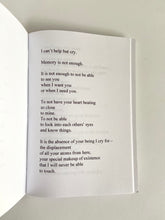 Load image into Gallery viewer, &#39;Release&#39; Poetry Book - &#39;words on loss &amp; love&#39;