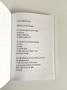 'Release' Poetry Book - 'words on loss & love'