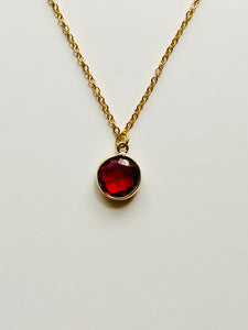 Birthstone Necklaces - July - Ruby