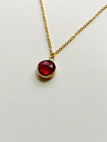 Birthstone Necklaces - July - Ruby