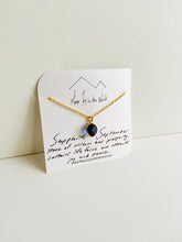 Load image into Gallery viewer, Birthstone Necklaces - September - Sapphire