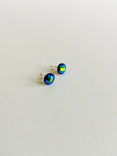 Load image into Gallery viewer, Stud Earrings - Blue Disco Studs