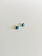 Load image into Gallery viewer, Stud Earrings - Blue Disco Studs