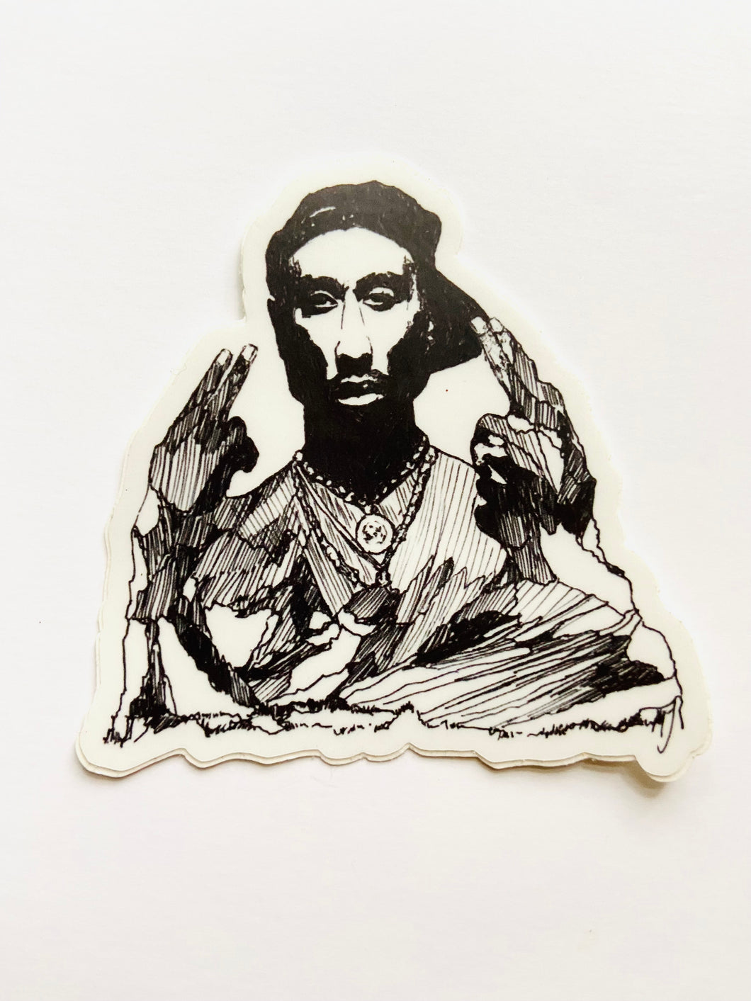 Mountain Portrait Sticker - Tupac