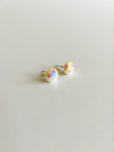 Load image into Gallery viewer, Stud Earrings - White Disco Studs