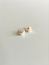 Load image into Gallery viewer, Stud Earrings - White Disco Studs