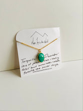 Load image into Gallery viewer, Birthstone Necklaces - December - Turquoise